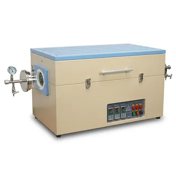 三温区分体式管式炉，36英寸加热长度，高温1200C，带真空法兰的材料研究炉