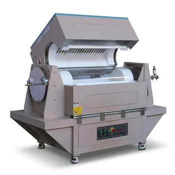 三温区管式炉，配备11英寸或15英寸石英管与铰链法兰，用于真空气氛热处理