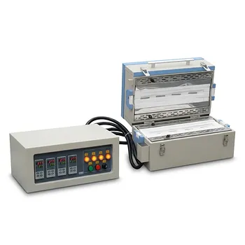 四温区1200℃多温区可拆分管式炉，配备独立数字温控器，适用于1英寸或2英寸工艺管