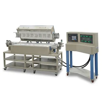 七温区 1200°C 开合式管式炉，配备精密温度控制器及快速法兰真空系统