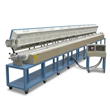 12温区超长开启式管式炉，配20英尺石英管，最高温度1100°C