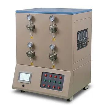 配备 3 英寸石英管的高通量 1200C 四通道管式炉，适用于多区域退火和材料研究