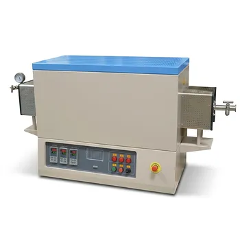 带真空法兰三温区氧化铝管式炉 高温1700℃热梯度CVD系统