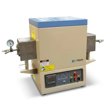 1800°C 高温紧凑型真空管式炉，配有 60mm 外径氧化铝管及 Kanthal 二硅化钼 (MoSi2) 加热元件