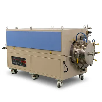 高温七温区开启式管式炉，最高工作温度 1200°C，配备大直径石英管