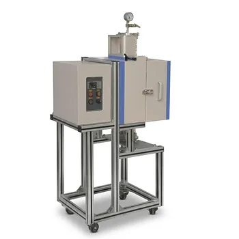 1200°C 5英寸立式石英管式炉（带不锈钢真空法兰）