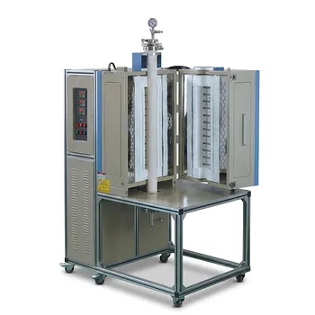 三温区加热分体式立式管式炉 1700 高温真空气氛热处理系统