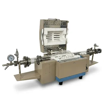 用于粉末氮化的高温旋转管式炉（集成球磨与气体流动功能）