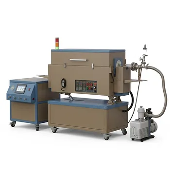 5英寸三温区旋转管式炉，集成气体输送系统，1200°C高温能力，适用于先进材料CVD工艺