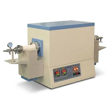 1700°C高温双温区旋转管式炉，配60mm氧化铝管与精密旋转控制