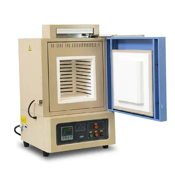 1200°C 高温马弗炉，带电动门和自动化PC控制，适用于工业烧结和材料处理，27升