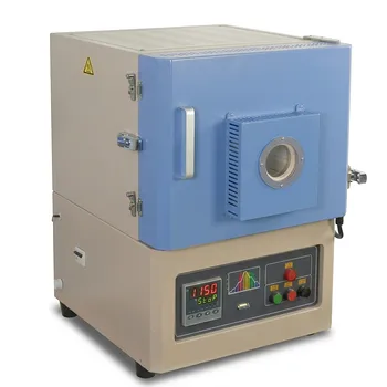 带石英观察窗的高温台式马弗炉，用于热成像和材料分析