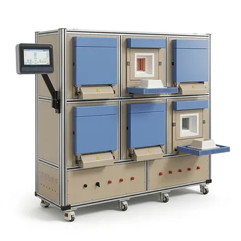 用于自主材料研究与高通量热处理的1700℃八腔箱式自动门高温炉