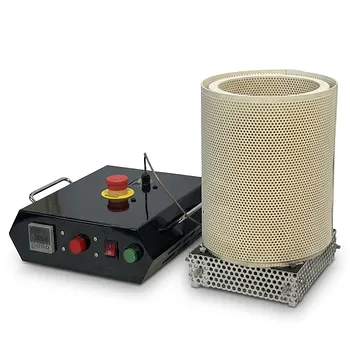 1250°C 小型立式箱式炉，适用于手套箱内空气敏感样品材料研究