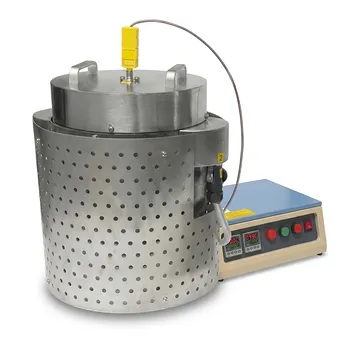 立式坩埚炉 1000°C 高温实验室设备 4.7 英寸直径炉膛 SS316 防腐蚀外壳