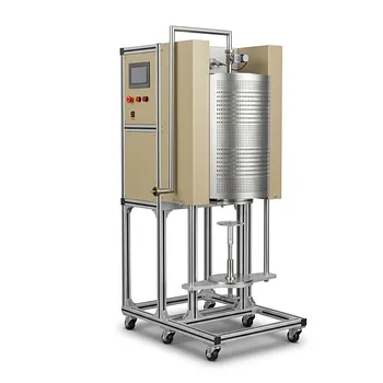 1200℃气氛控制全自动 bottom 升降式炉，6英寸石英管双温区系统