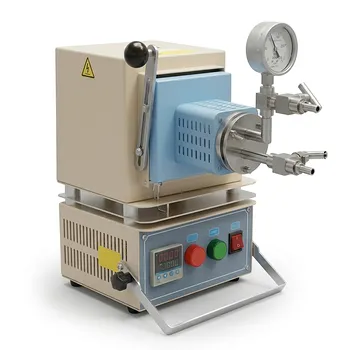 用于1000°C可控气氛实验室材料烧结的紧凑型混合马弗管式炉