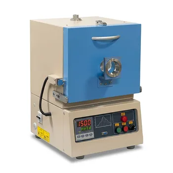 1500°C 混合式马弗管式炉 1.7L 箱式炉，配备 2 英寸莫来石管及可编程 PID 控制器