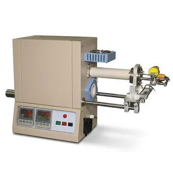 1500°C高温管式炉，带滑动法兰和50mm外径，适用于快速热处理，加热冷却迅速