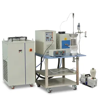 高温感应熔炼系统，配备多腔坩埚及15KW精密数字温度控制