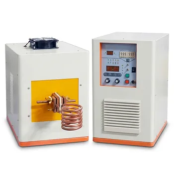 30KW高频感应加热器，用于金属熔炼与工业热处理（80-200kHz）