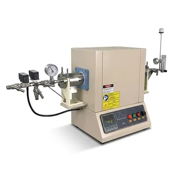 1500C紧凑型氢气管式炉，配2英寸氧化铝管和氢气检测器