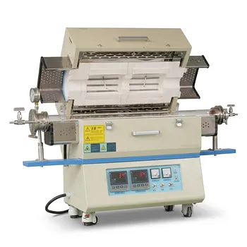 双温区开启式管式淬火炉（高真空气氛控制与快速冷却）