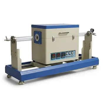 用于高温CVD和真空退火的双温区双盖管式炉