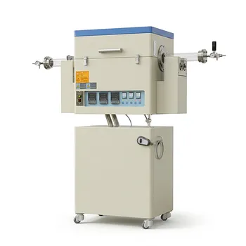 用于材料烧结与受控气氛热处理的三温区旋转管式炉