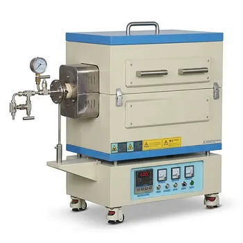 1500℃高温开启式管式炉，用于材料研究、真空及气氛热处理