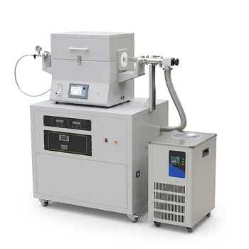 Split Chamber CVD Tube Furnace with Vacuum Station Chemical Vapor Deposition System Machine