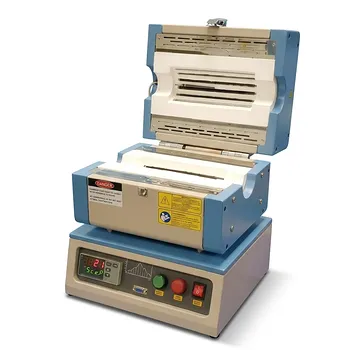 1250℃ 对开式紧凑型管式炉，带8英寸加热区与可编程控制器