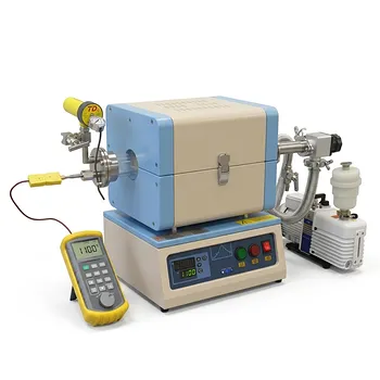 带插入式温度校准器和集成真空系统的紧凑型开启式管式炉