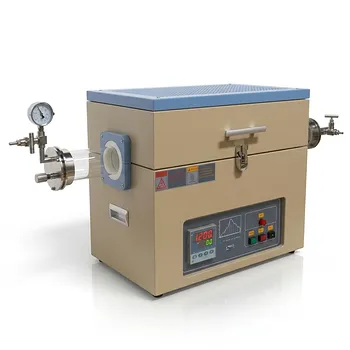 1200°C 高温开启式管式炉，可选配多种石英管尺寸及真空密封法兰，适用于材料科学研究