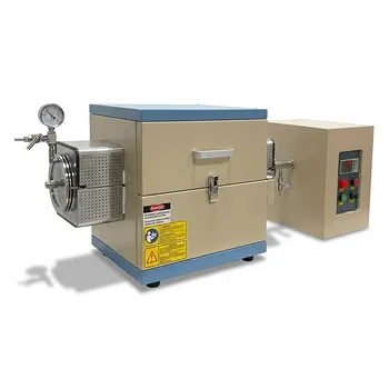 1200°C 高温 5 英寸分体式真空管式炉，配有 12 英寸加热区及分离式 PID 控制器