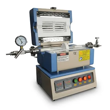 1200°C 双温区紧凑型开启式管式炉（可选配 1" - 2" 石英管及真空法兰）